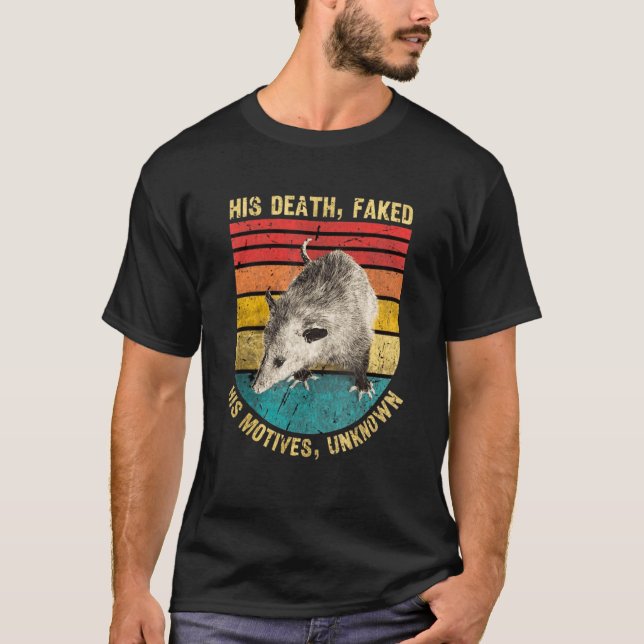 Opossum avled med okända motiv t shirt (Framsida)