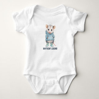 Opossum Birthday Romper • Woodland Animal Outfit T Shirt