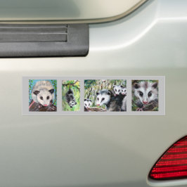 Opossum Bumper Sticker Bildekal