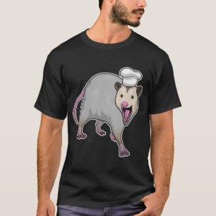 Opossum Cook Chef hat T Shirt