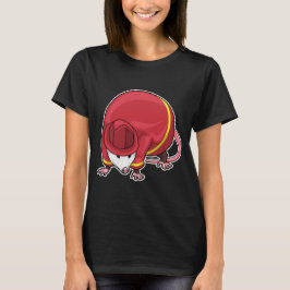 Opossum Firefighter Fire Department T Shirt