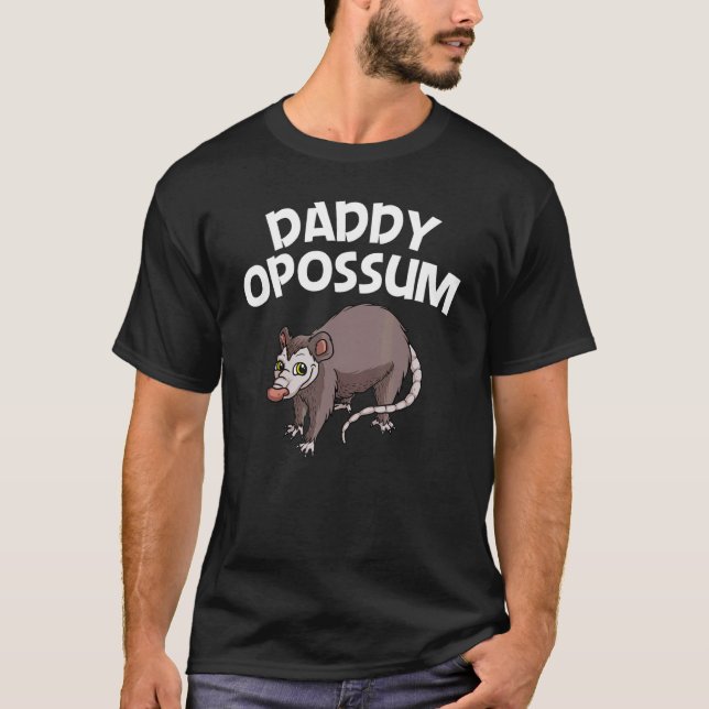 Opossum För manar Pappa Fantastisk Possum Support  T Shirt (Framsida)