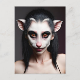 Opossum Girl Vykort