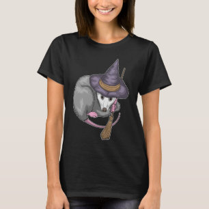 Opossum Halloween Witch T Shirt