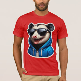 OPOSSUM I BLUE HOODIE 3 T SHIRT