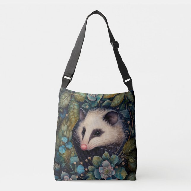 Opossum i Brambles Crossbody Bag Axelväska (Framsida)