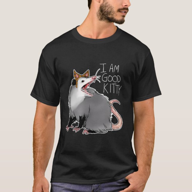 Opossum I Possum jag är Kattunge T Shirt (Framsida)