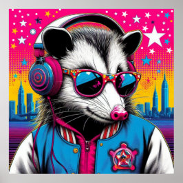 OPOSSUM I STORSTADEN-4 POSTER