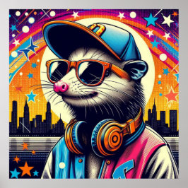 OPOSSUM I STORSTADEN-7 POSTER