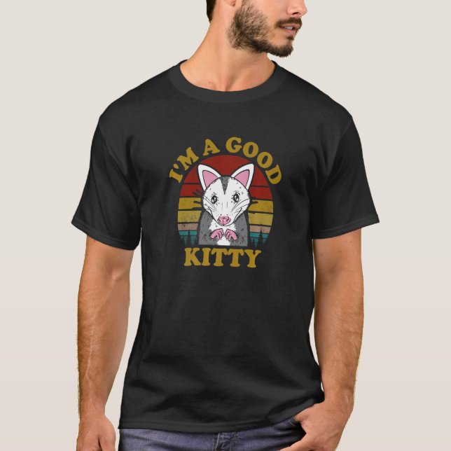 Opossum Im a Bra Kattunge Possum Meme Opossum Retr T Shirt (Framsida)