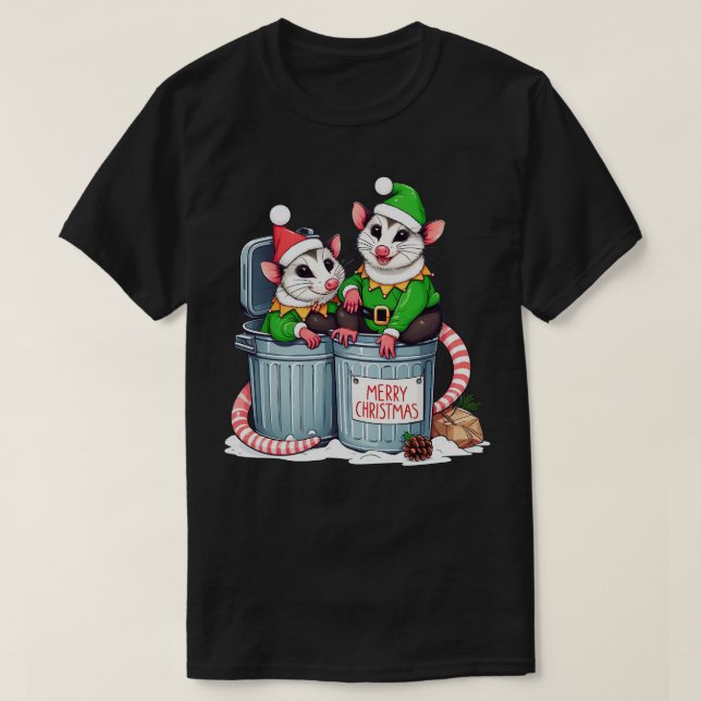 Opossum-jul T Shirt (Design framsida)