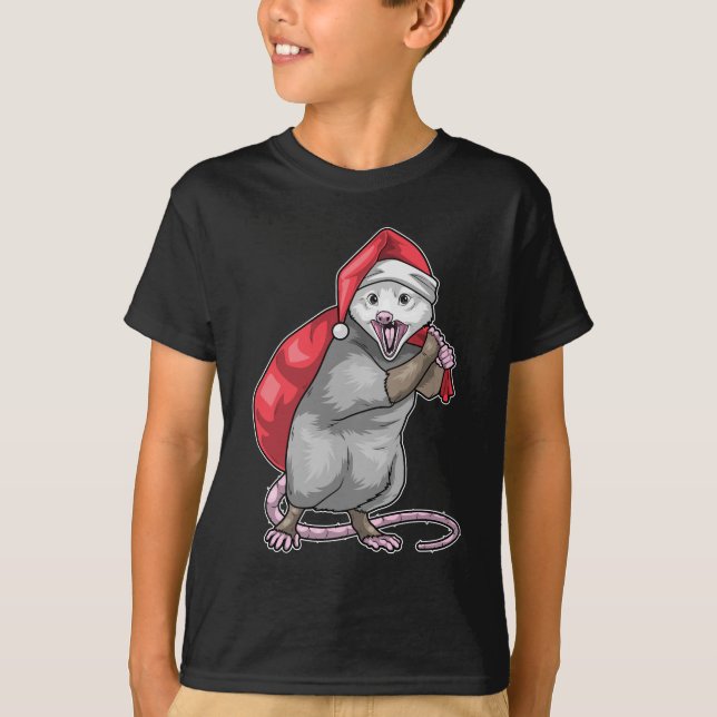 Opossum julsäck t shirt (Framsida)