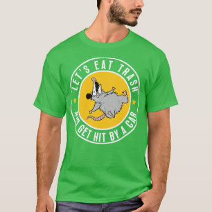 Opossum låter äta sopor och bli slå med 10 t shirt