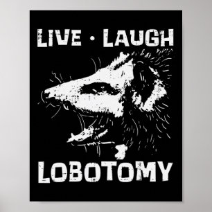 Opossum Live Kärlek Lobotomy Possum Street Sopor C Poster