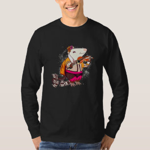 Opossum musikalisk opossum fiolspelare pungråtta t shirt