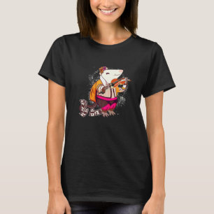 Opossum musikalisk opossum fiolspelare pungråtta t shirt