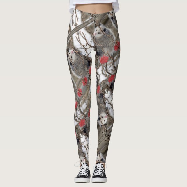 Opossum naturbensin leggings (Framsida)