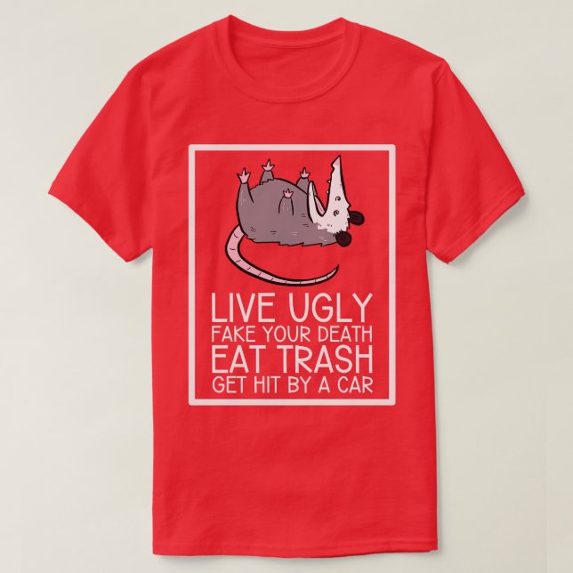 Opossum-offerter T Shirt (Design framsida)