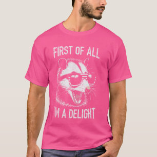 Opossum Possum först och främst är jag en glad Sar T Shirt