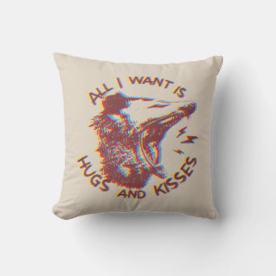 Opossum Possum Wishing for Kärlek Funny Animal Mem Kudde