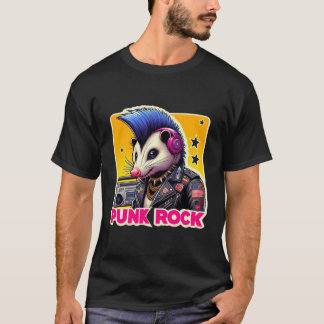 OPOSSUM-PUNK STEN BLUE 5 T SHIRT