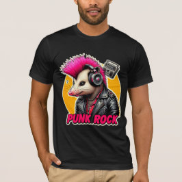 OPOSSUM-PUNK STEN ROSA T SHIRT