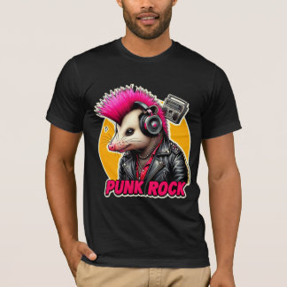 OPOSSUM-PUNK STEN ROSA T SHIRT