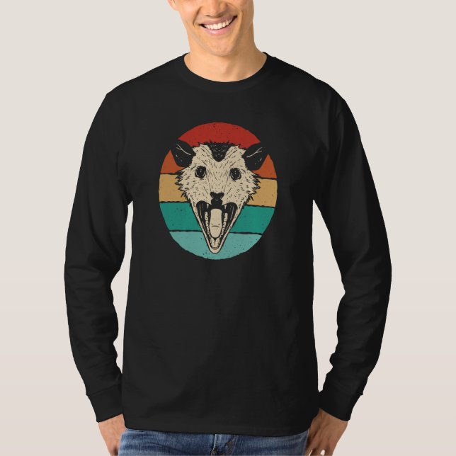Opossum Rainbow Colour for Men Women and Children T Shirt (Framsida)