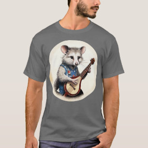 Opossum spelar banjo 2 t shirt