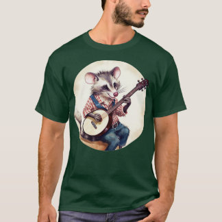 Opossum spelar banjo 3 t shirt