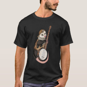 Opossum spelar banjo possum t shirt