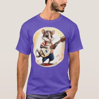 Opossum spelar banjo t shirt