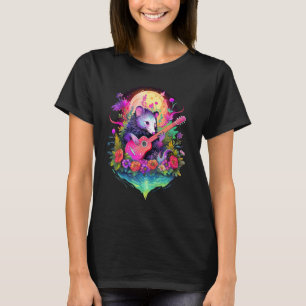 opossum spelar gitarr rolig pungdjursälskare cotta t shirt