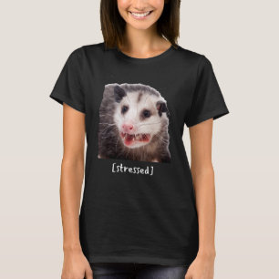 Opossum Stressat Funny Street Cat Meme Manar Women T Shirt