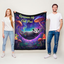 Opossum Trippy Psychedelic Hippie Anpassningsbar P Fleecefilt