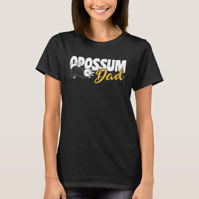 Opossumas Vintage OpossumPappa 1 T Shirt (Framsida)