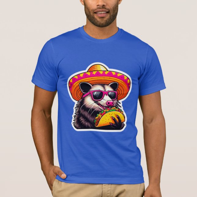 OPOSSUMEATING TACO 4 T SHIRT (Framsida)