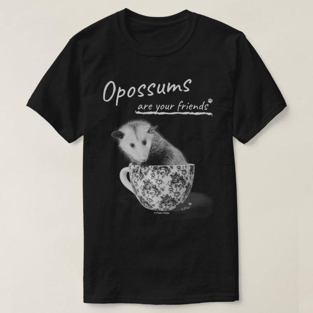 Opossummor är dina vänner t shirt (Design framsida)