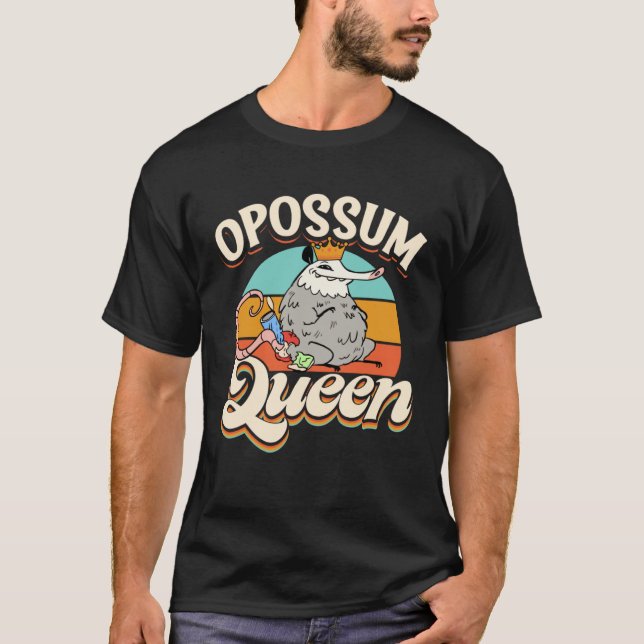 Opossums Vintage Opossum Queen T Shirt (Framsida)