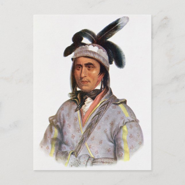 Opothle-Yoholo, en creek-hövding Vykort (Framsida)