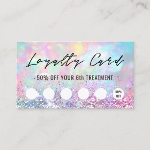 OPP-förmånskort för pastel glitter Visitkort