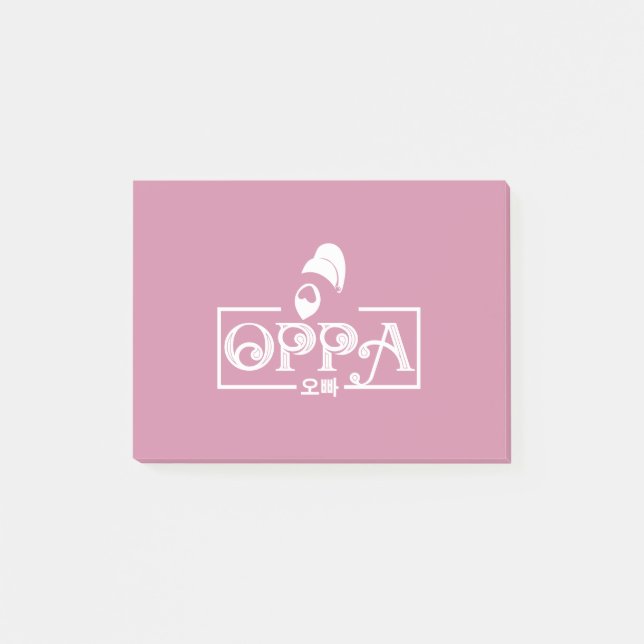 Oppa logotyp post-it block (Framsida)