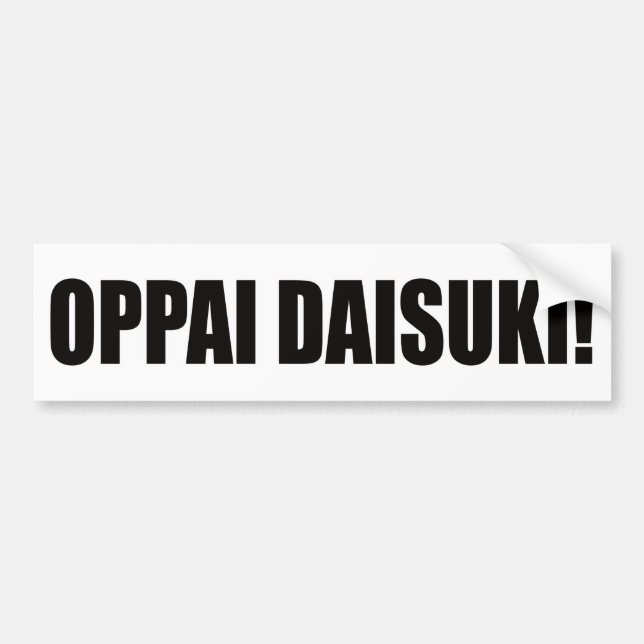 Oppai daisuki! bildekal (Framsidan)