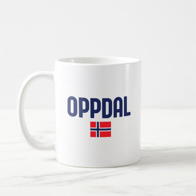 OPPDAL-Norge Kaffemugg (Vänster)