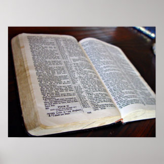 Öppen bibel poster