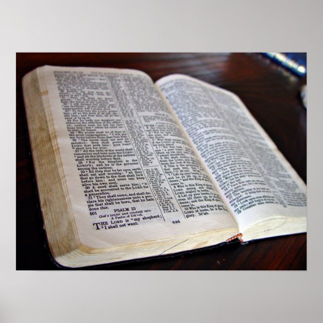 Öppen bibel poster (Framsidan)