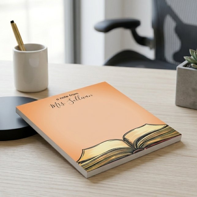 Öppen bok illustration Lärarpresent Anteckningsblock (Skapare uppladdad)