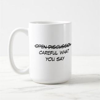 Öppen diskussion kaffemugg
