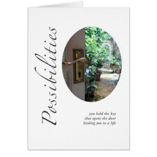 Öppen dörr för möjligheter hälsningskort