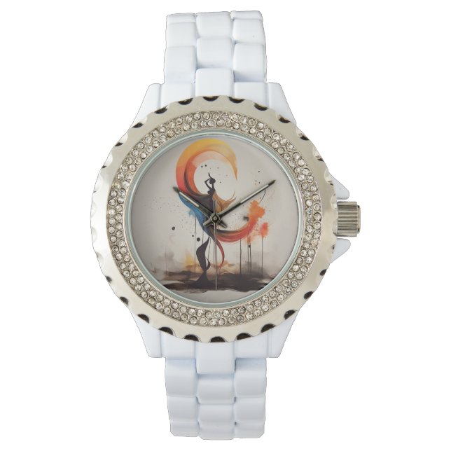 öppen för hjärtat armbandsur (Framsida)